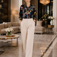 Fashion Women's Casual Shirt Tops Loose Long Sleeve Blouse Natalia Home Fashion    Natalia Home Fashion