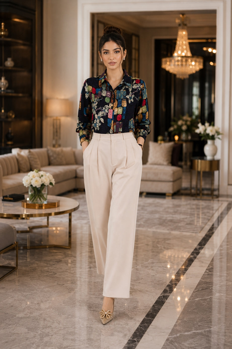 Fashion Women's Casual Shirt Tops Loose Long Sleeve Blouse Natalia Home Fashion    Natalia Home Fashion