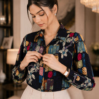 Fashion Women's Casual Shirt Tops Loose Long Sleeve Blouse Natalia Home Fashion    Natalia Home Fashion