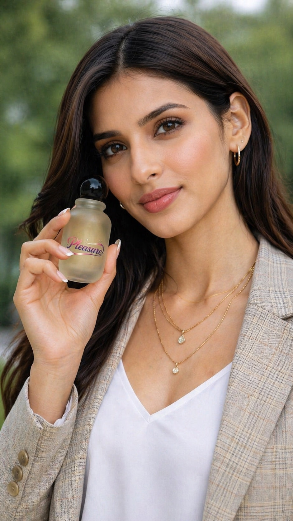 Pleasure Elegance. Pure Luxury. Timeless Femininity Long Lasting Fragrance.