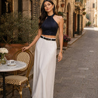 Urban Women's High Street Skirt Solid Color H-line High Waist Floor Length Skirts Loose Fit Casual Bottoms