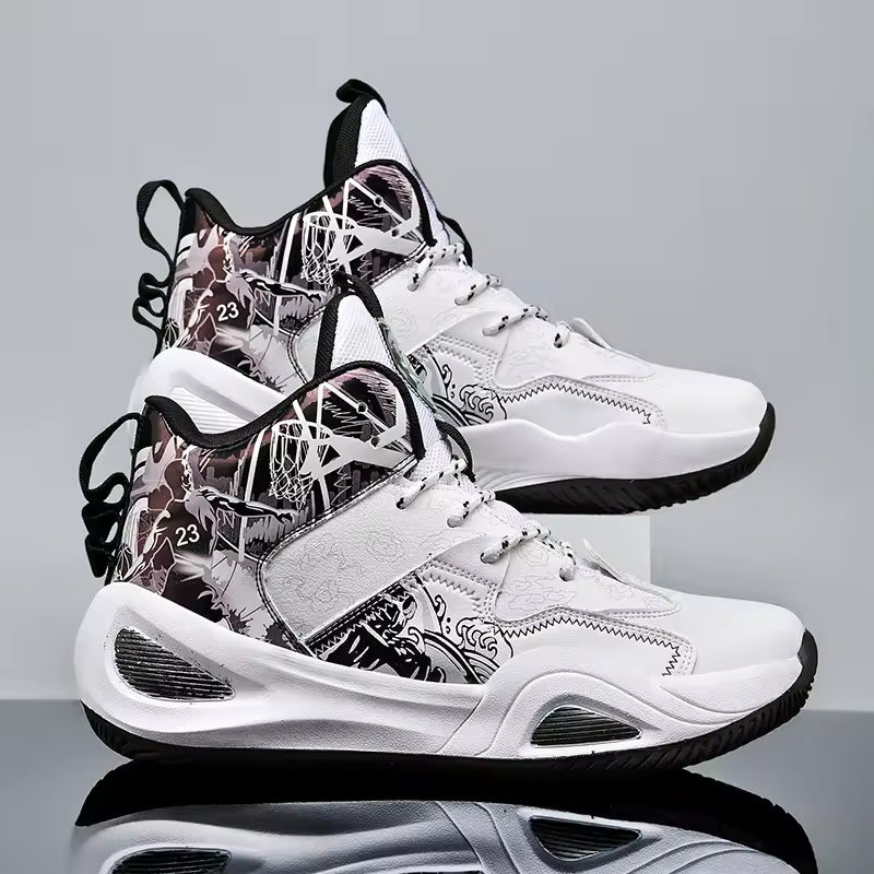 Professional Basketball Shoes Women Anti Slip Cushioning Wear Resistant Breathable Sneakers Outdoor Training Teen Athletic Shoes
