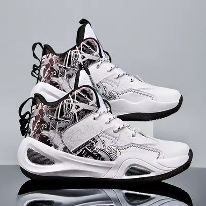 Professional Basketball Shoes Women Anti Slip Cushioning Wear Resistant Breathable Sneakers Outdoor Training Teen Athletic Shoes