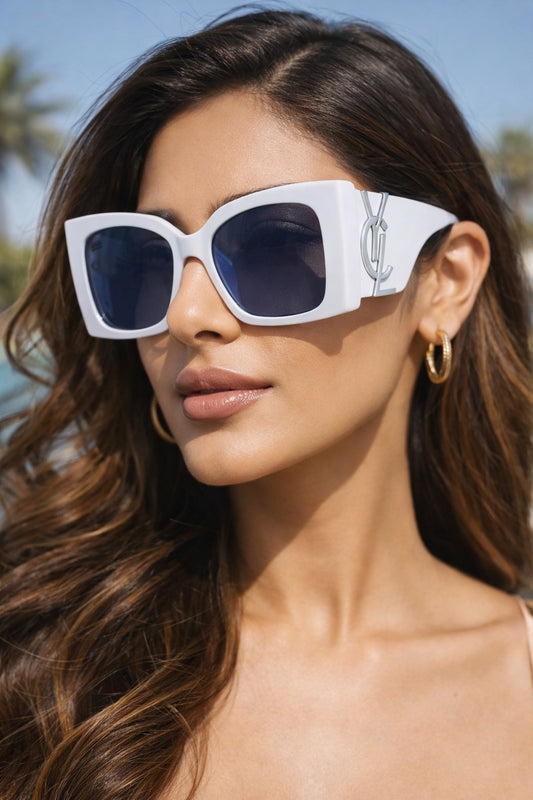 Vintage Brand Designer Oversized Cat Eye Sunglasses Women For Women Big Frame Shades Trendy Sexy Ladies Sun Glasses